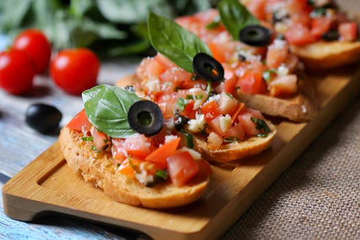 Istarska bruschetta s rajcicama i maslinovim uljem