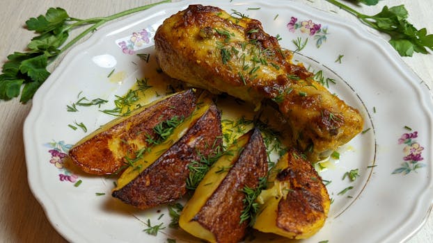 Pečena piletina s krumpirom